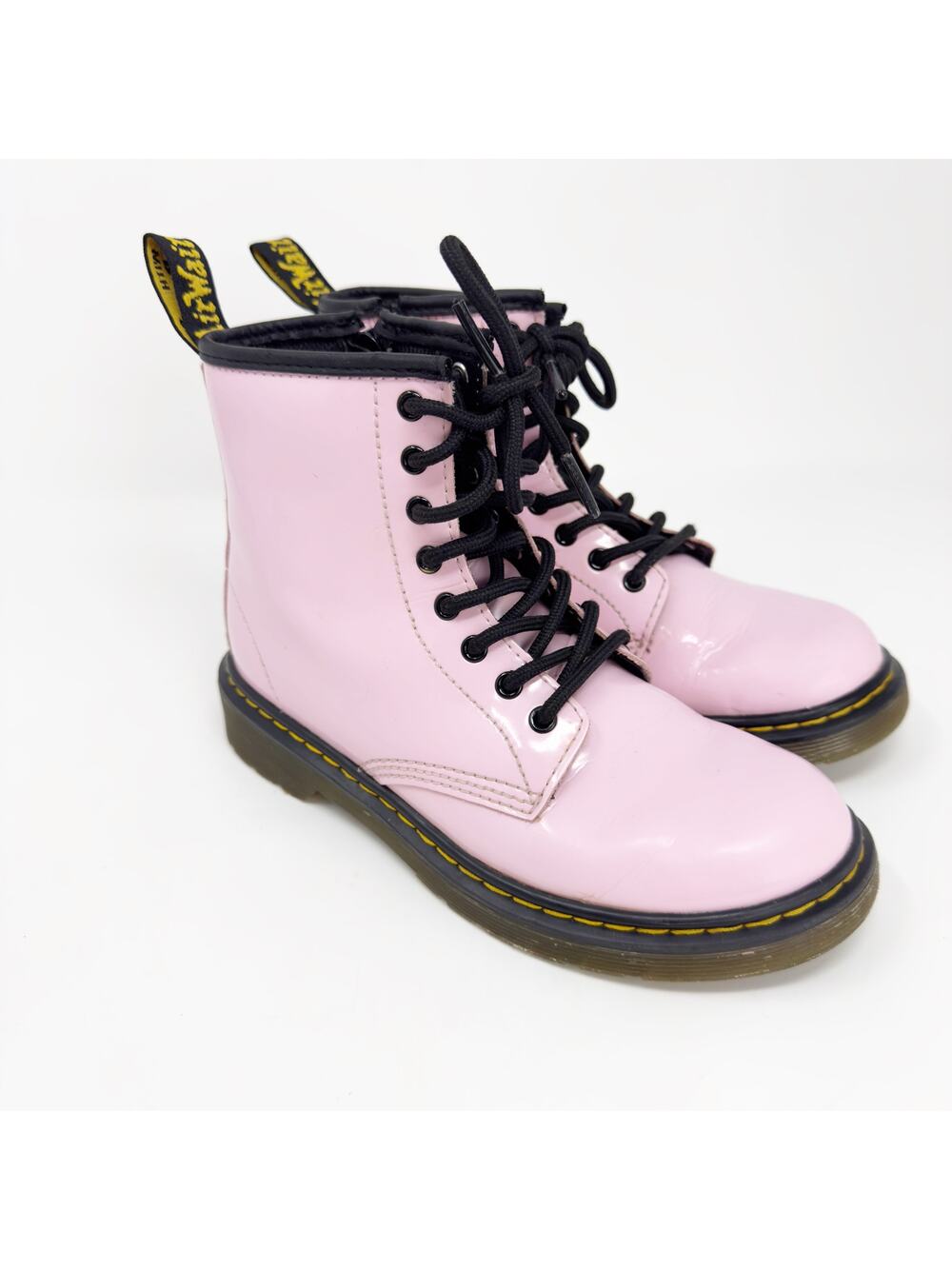 Girls Doc Marten Dr. Marten Pale Pink Combat Boots size 2